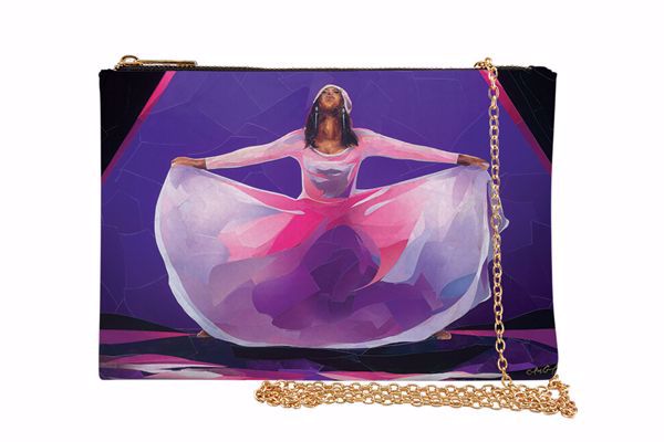 Pink and Purple Praise Dancer Chain Purse