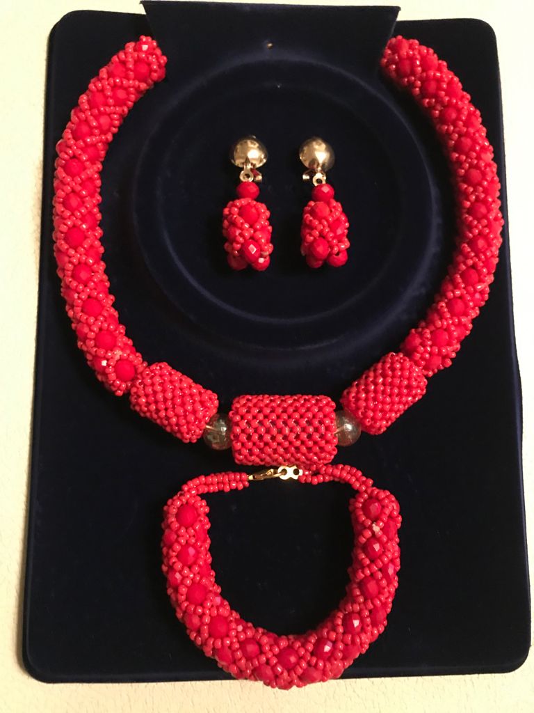Nigerian Jewelry Sets for Special occasion (3 piece set)