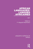 African Languages/Langues Africaines: Volume 3 1977