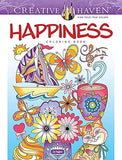 Creative Haven Happiness Coloring Book; Your path to Serenity, Stress Relief, Zen & Relaxation (Adult Coloring Books: Calm)