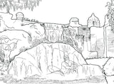Pocket Posh Panorama Adult Coloring Book: Gardens Unfurled: An Adult Coloring Book