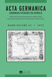 ACTA Germanica: German Studies in Africa
