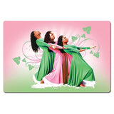 Three Ladies Pind And Green Magnet
