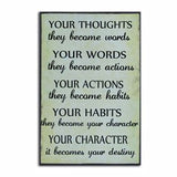 Your Thoughts Wall Plaque
