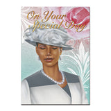 Special Day Lady in Silver Card