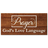 Gods Love Language Wall Plaque