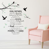 Lords Prayer Wall Art Decal