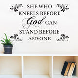 She Who Kneels Wall Art Decal