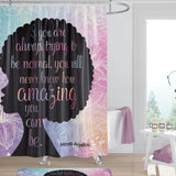 Amazing Quote (Maya Angelou) Shower Curtain