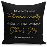 Maya Angelou Phenomenal Woman Pillow Cover