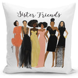 Sister Friends Pillow Cover