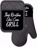 This Brotha Sho Can Grill Mitt/Pot Holder Set