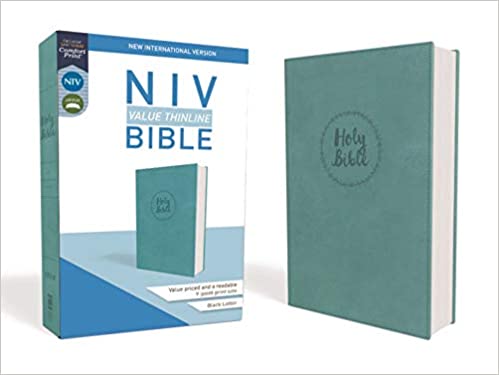 NIV, Value Thinline Bible, Imitation Leather, Blue (Special)