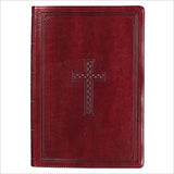 KJV Super Giant Print Lux-Leather Burgundy