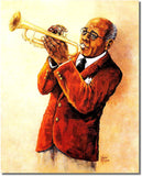 Note Pads African American Trumpet Player